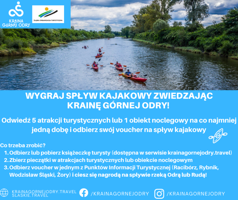 UM Żory: Wygraj spływ kajakowy zwiedzając Krainę …