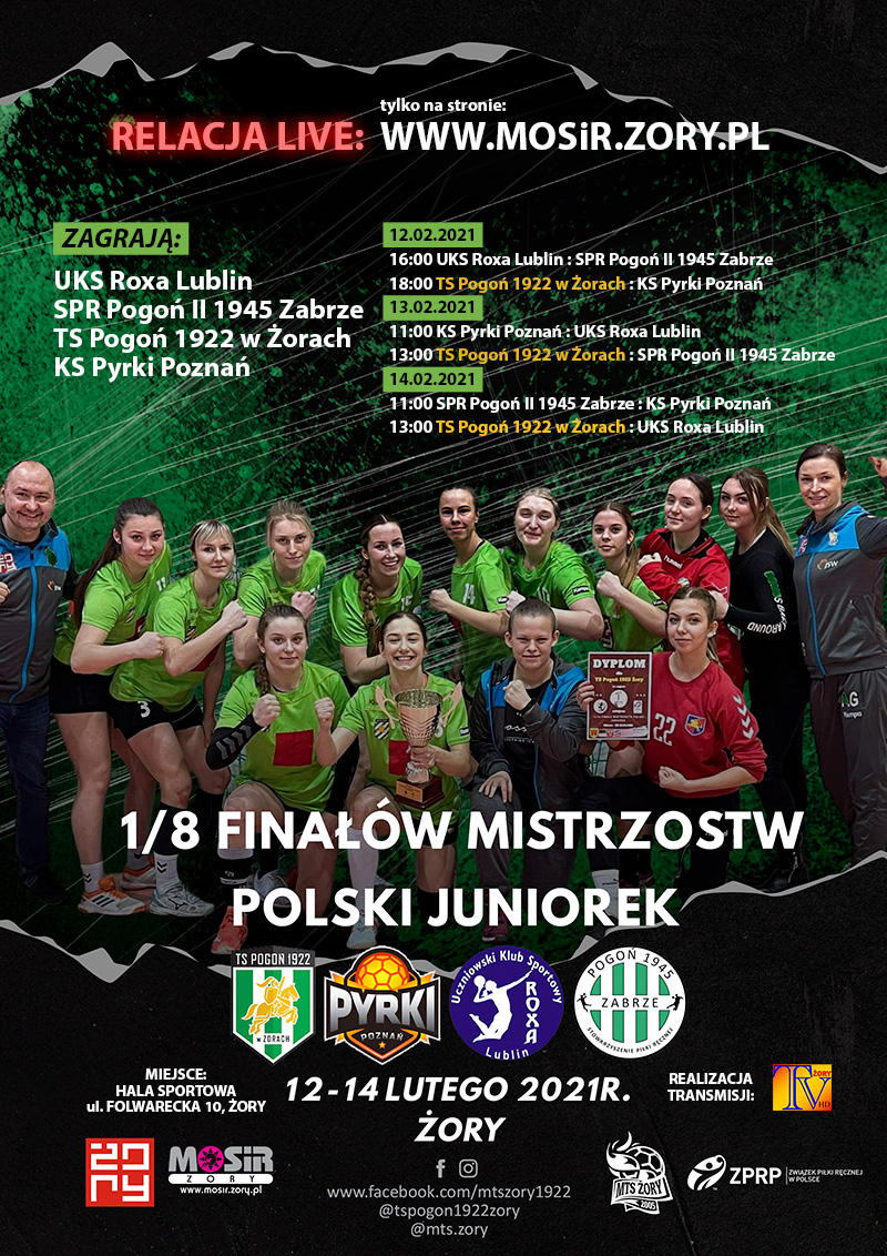 UM Żory: Piłkarki ręczne z Żor walczą w 1/8 Mistr…