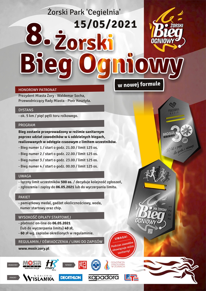 UM Żory: Żorski Bieg Ogniowy w nowej formule
