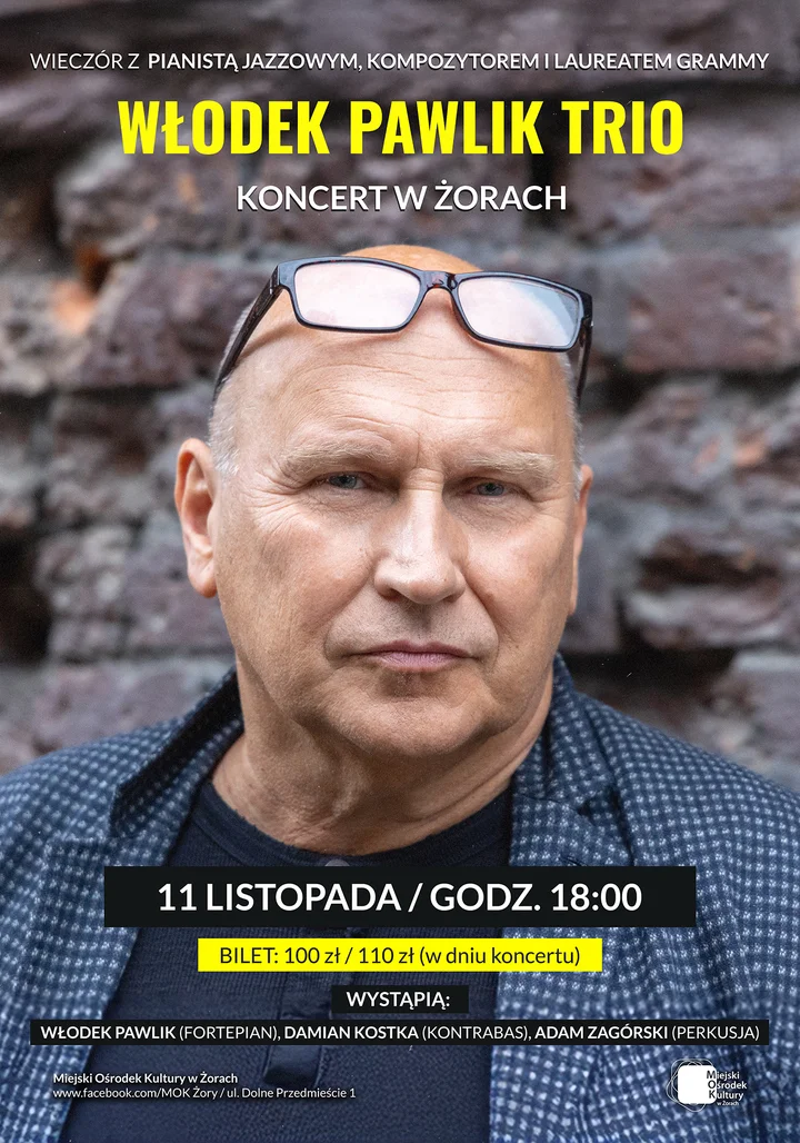 Włodek Pawlik Trio zagra w Żorach – koncert z muzyką światowej klasy jazzmana 🎹🎶
