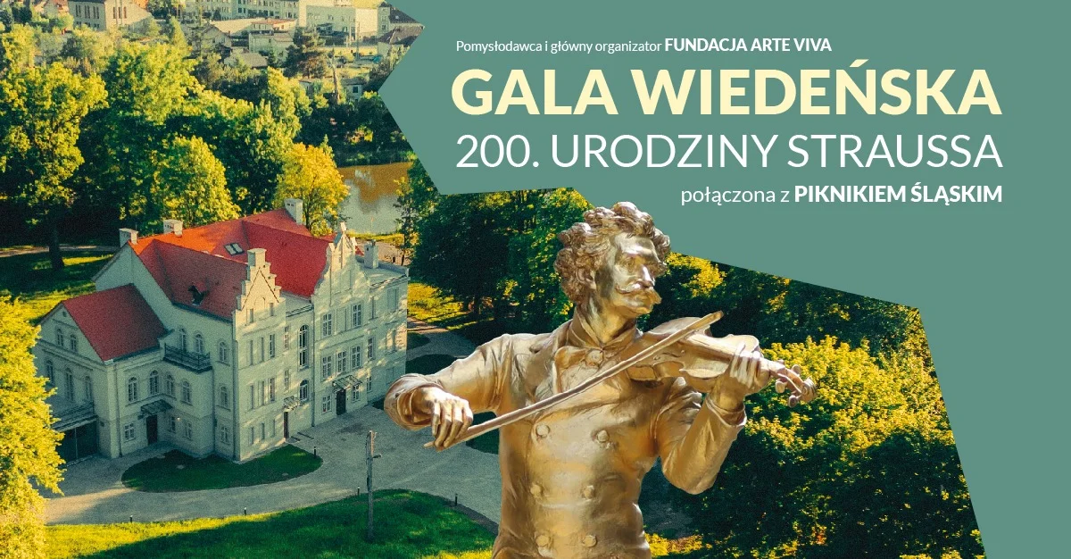 Grafika promocyjna wydarzenia Koncert i piknik kulturalny w Pałacu Baranowice w Żorach