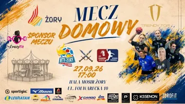 Grafika promocyjna wydarzenia Mecz MTS Trendy Top Żory – SPR Pogoń Szczecin