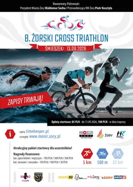 Grafika wydarzenia VIII Żorski Cross Triathlon – Śmieszek 2026