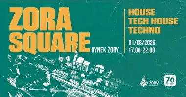 Grafika promocyjna wydarzenia ZORA SQUARE: muzyka na rynku