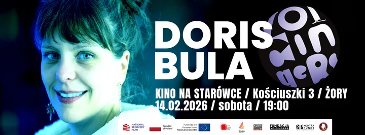 Grafika promocyjna wydarzenia VOICINGERS Żory — koncerty 14 lutego 2026: Doris Bula, Andras Des Trio, Tribute to Stanisław Sojka