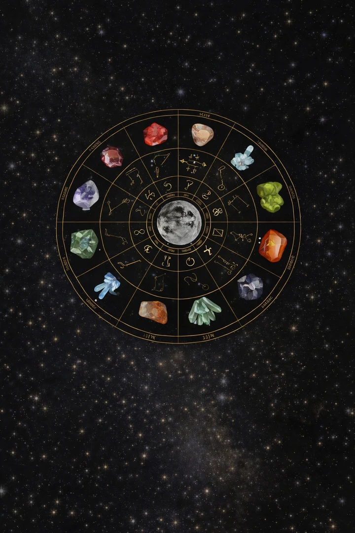 Grafika promocyjna wydarzenia WIECZÓR DLA DOROSŁYCH „ANATOMIA RELACJI” — astrologia, minerały i breloki