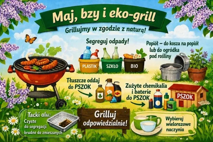 Grill i odpady pod kontrolą. W Żorach łatwo o błąd przy segregacji