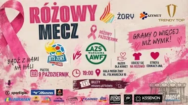 Różowy mecz w Żorach. MTS Trendy Top zagra o więcej niż wynik