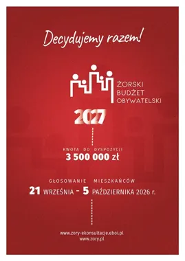 3,5 mln zł i tylko jeden głos. Żorzanie wybiorą pięć projektów