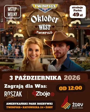 Oktober West w Żorach. Westernowy park zamieni się w scenę koncertową