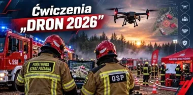 Syreny i wozy strażackie w Żorach. To będą ćwiczenia „DRON 2026”