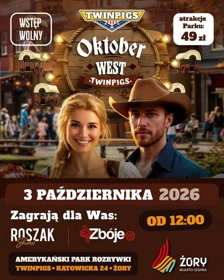 Oktober West w Żorach. Westernowy park zamieni się w scenę koncertową