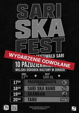 Sari Ska Fest w Żorach odwołany. Co z biletami?