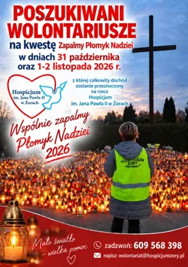 W Żorach zapłonie Płomyk Nadziei. Hospicjum szuka wolontariuszy