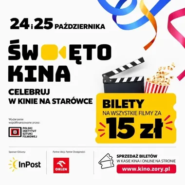 Święto Kina 2026 w Żorach - dwa dni, osiem seansów