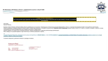 Policjanci z Żor pomogli przy mammobusie. Dostali podziękowania