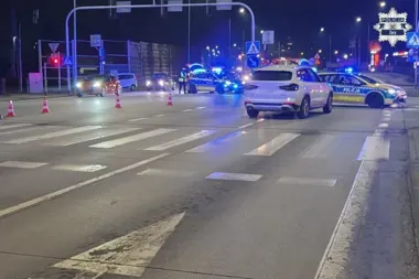 Wtargnęli na czerwonym świetle - dwóch nietrzeźwych potrąconych w Żorach