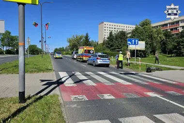 Zgłoszenie o potrąceniu w Żorach - policja ustaliła inny przebieg